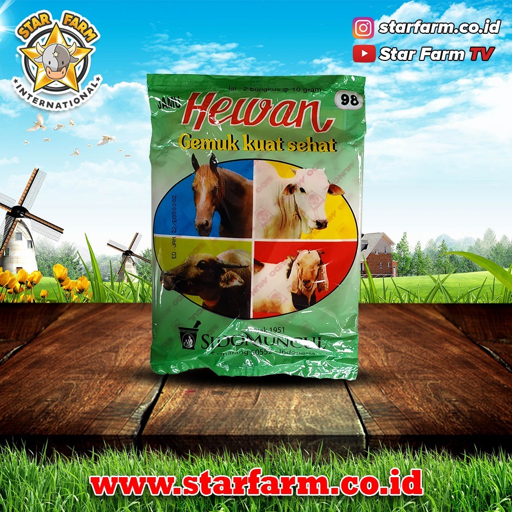 Jamu Hewan Sidomuncul Isi Bungkus Star Farm Star Farm International